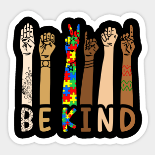 Be Kind Sign Language Hand Talking Teacher Interpreter ASL Sticker